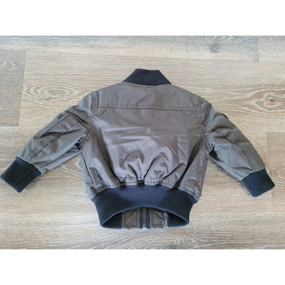 Urban Republic Baby Bomber Jacket 12M‎ Full Zip Pockets Gray Kids Outerwear #7